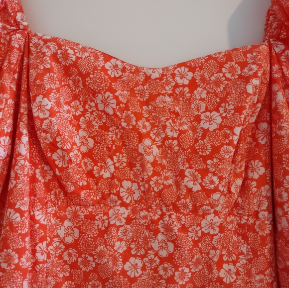 Anthropologie Forever That Girl Puff Sleeve Floral Print Mini Dress - Picture 6 of 14